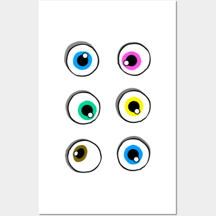 my eyes are up here Posters and Art